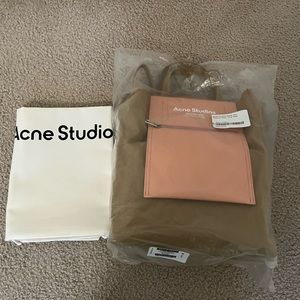 Acne studios baker out medium tote bag(Pink&Brown)+ Organizer Insert Bag